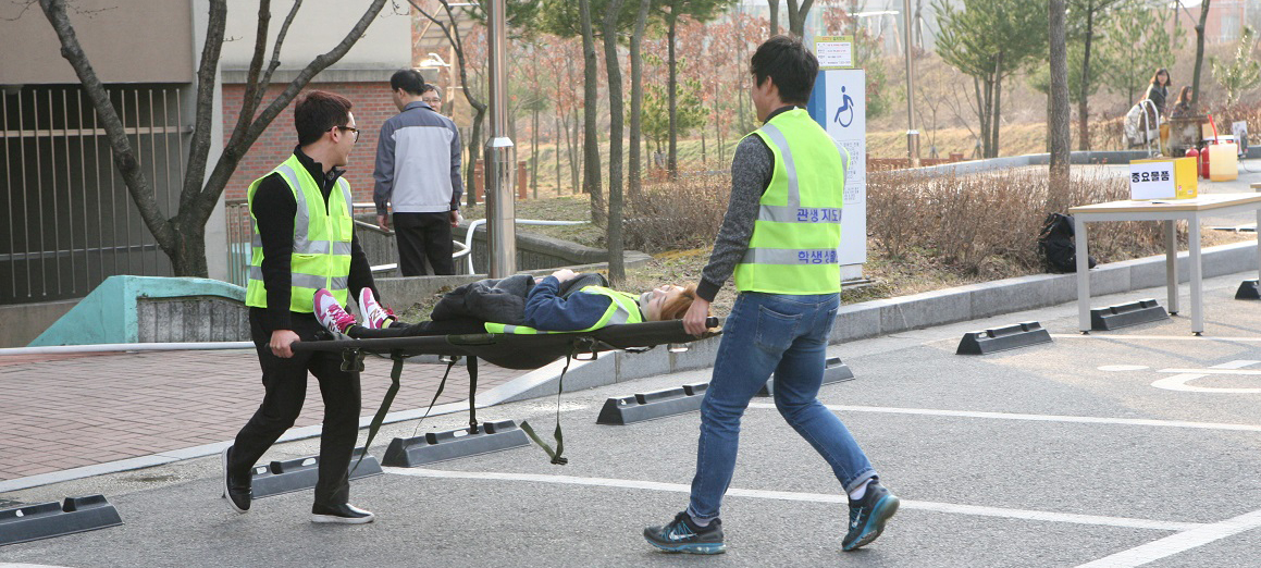 학생생활관, 합동 재난대응훈련 실시 이미지